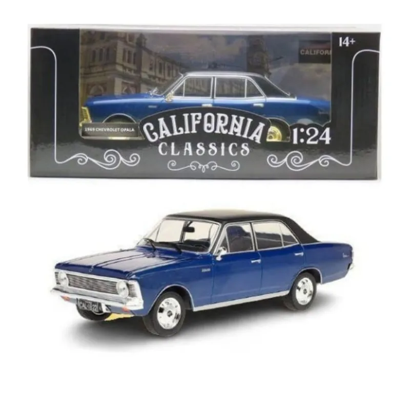 Miniatura Chevrolet Opala 2500 1969 Azul Metal 1:24