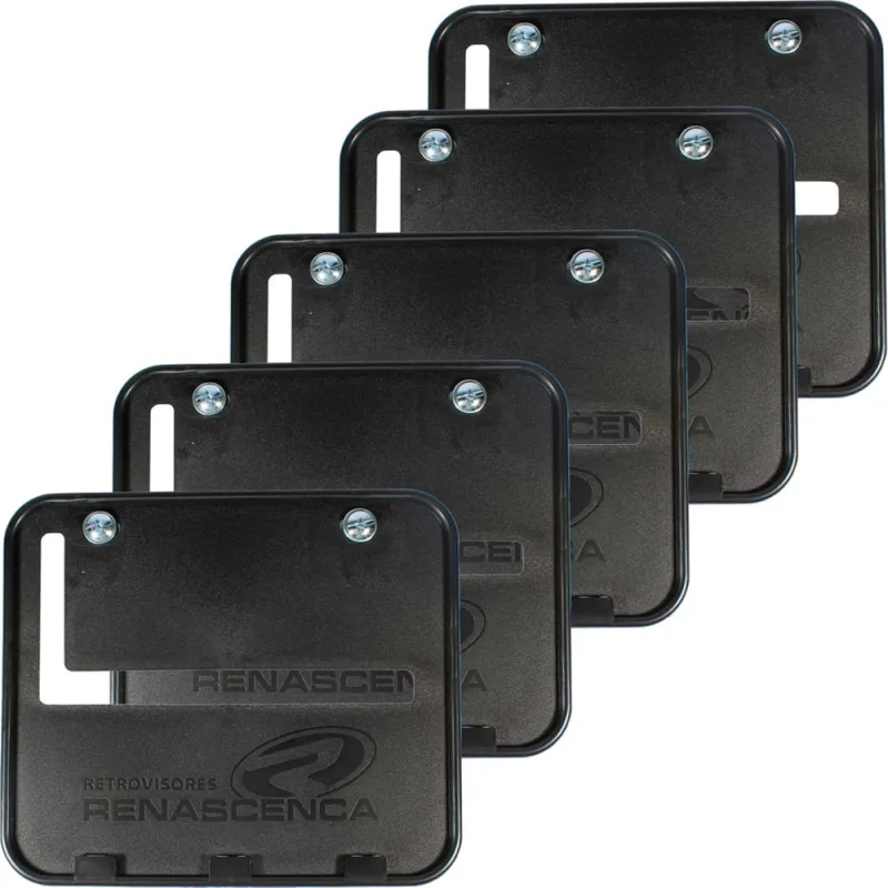 Kit 5 porta placa suporte moldura moto modelo padrão modelo Mercosul 200x170 20x17 - Não Disponível - Decoração