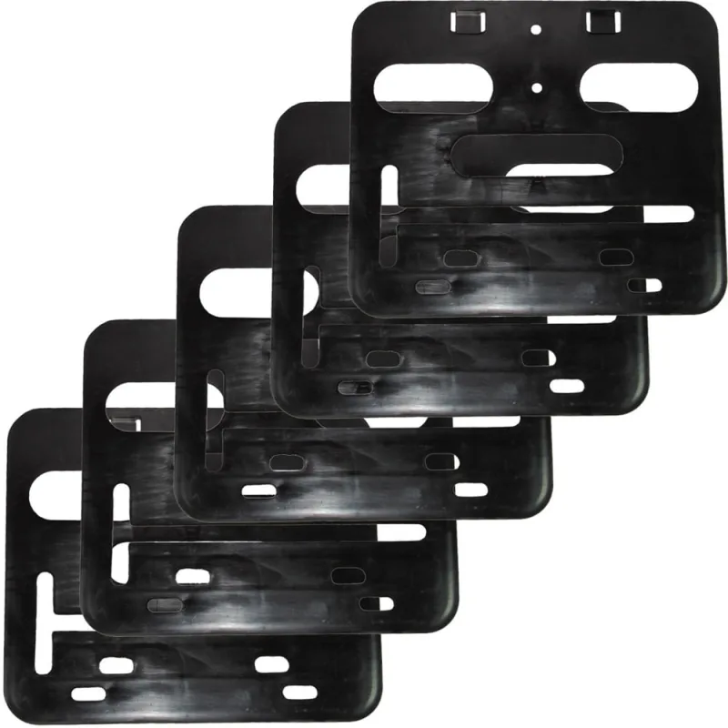 Kit 5 porta placa suporte protetor moldura moto modelo padrão modelo Mercosul 200x170 20x17 - Não Disponível