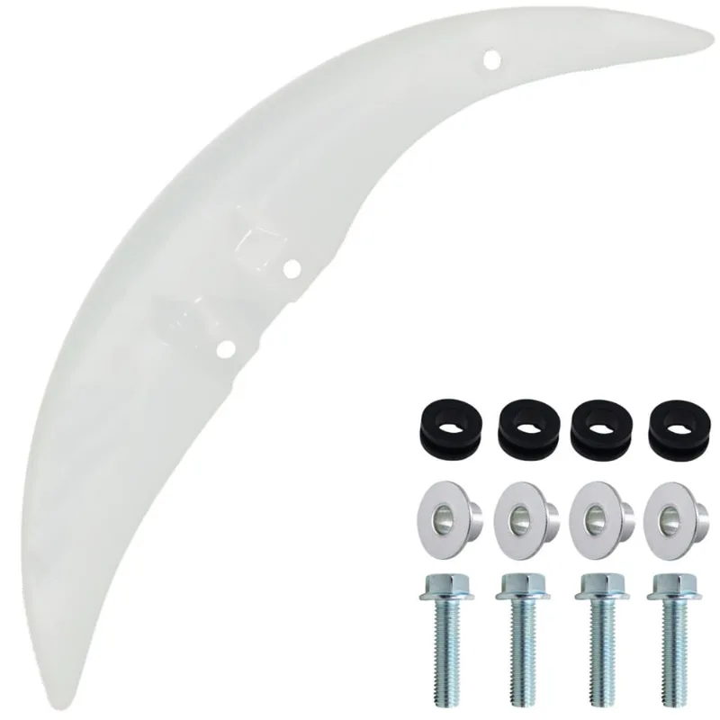 Paralama dianteiro CG125 Fan Titan 2000 a 2013 branco com parafusos
