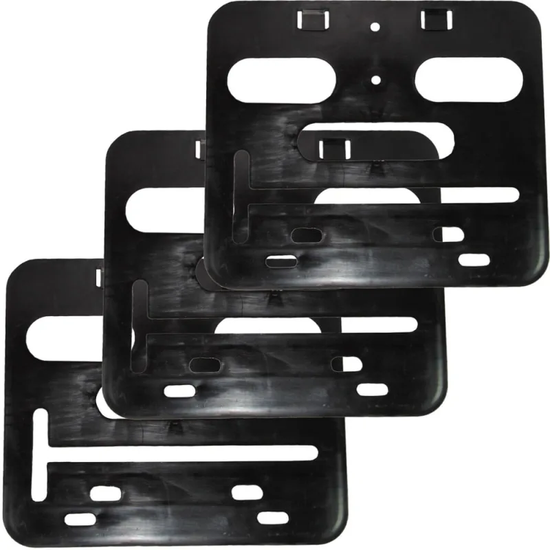 Kit 3 porta placa suporte protetor moldura moto modelo padrão modelo Mercosul 200x170 20x17 - Não Disponível - Automotivo
