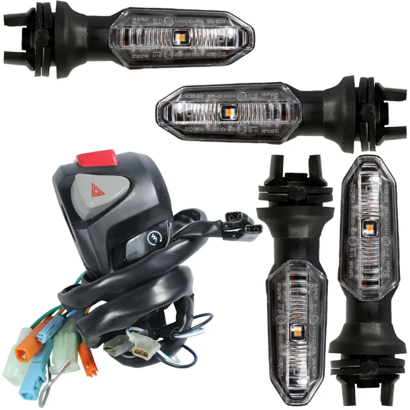 Interruptor de partida botão com pisca alerta CG150 CG160 Fan Titan modelo CB500 com piscas led