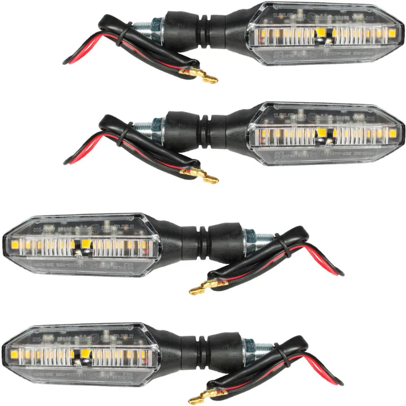 Kit 4 pisca led Modelo CB250F para CG125 CG150 Fan Titan CB300 XRE300 CBX250 Twister NXR125 NXR150 NXR160 Bros xre ybr