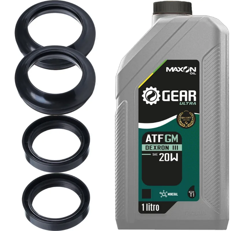 Kit retentor de bengala garfo NX400 Falcon XRE300 com óleo guarda pó