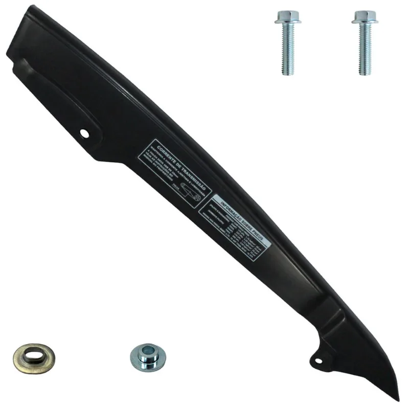 Protetor porta cobre corrente C100 Biz 1998 a 2005 Biz125 2006 em diante Pop100 2007 a 2008 com parafusos