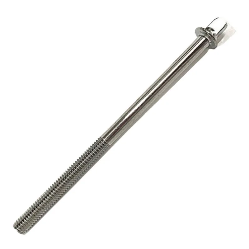 Parafuso Afinação De Bateria 100mm X 5mm Metal Cromado