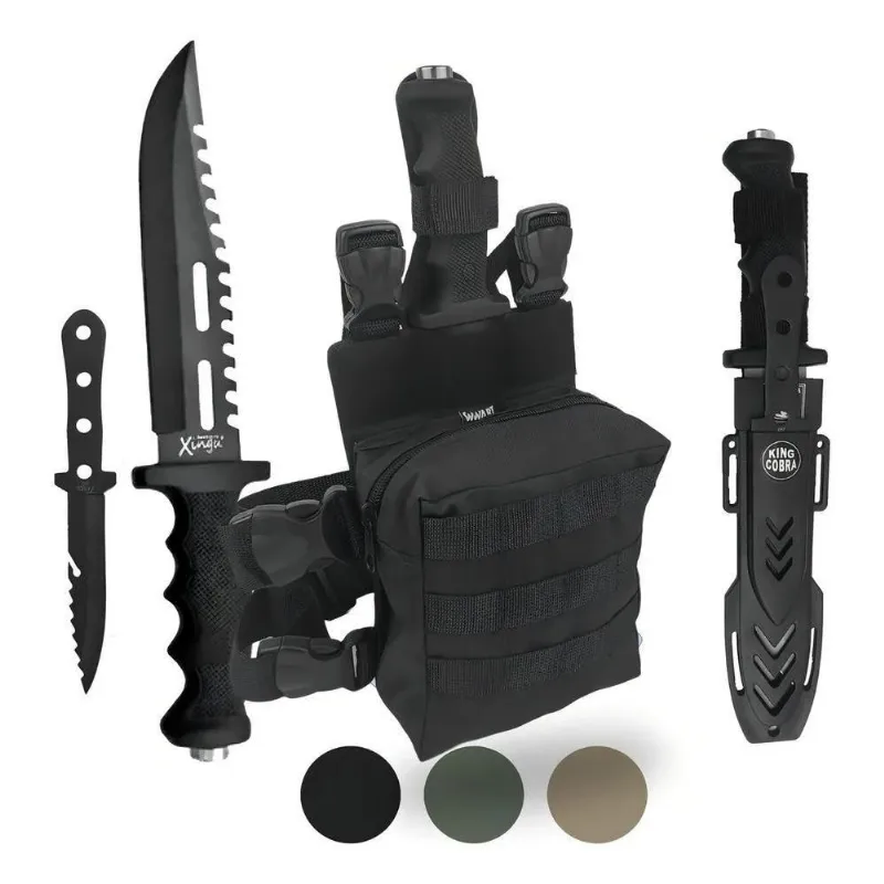 Wwart Bornal Perna Modular Com Bainha Mais Faca Rambo De Sob