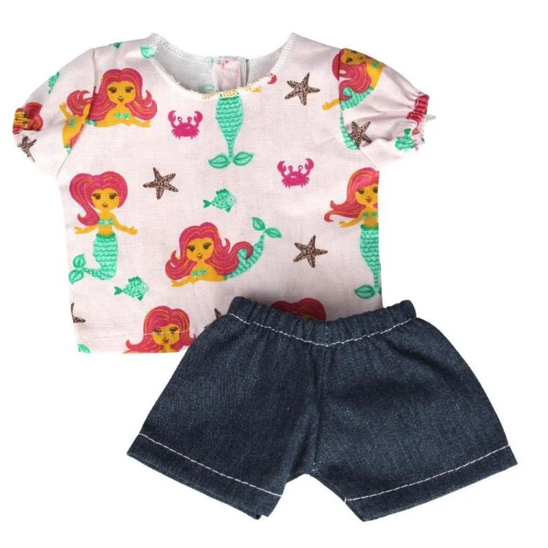Roupa Boneca Para Baby Alive - Conjunto Sereia - Casinha 4 - Casinha 4