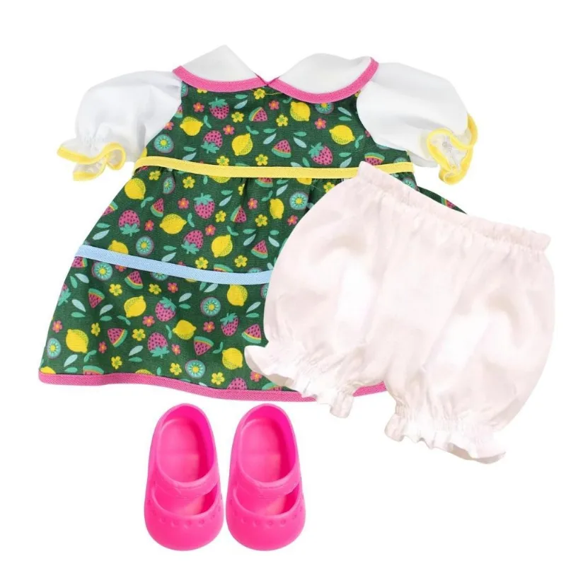 Kit Roupa De Boneca Our Generation - Vestido Salada De Fruta - Casinha 4
