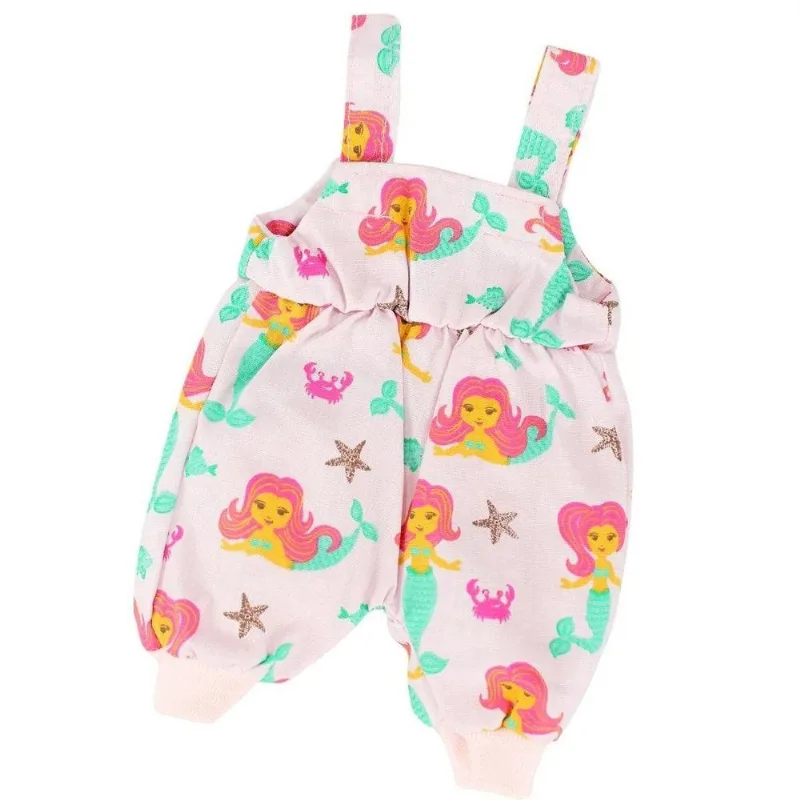 Roupa Boneca Para Baby Alive - Jardineira Sereia - Casinha 4 - Casinha 4