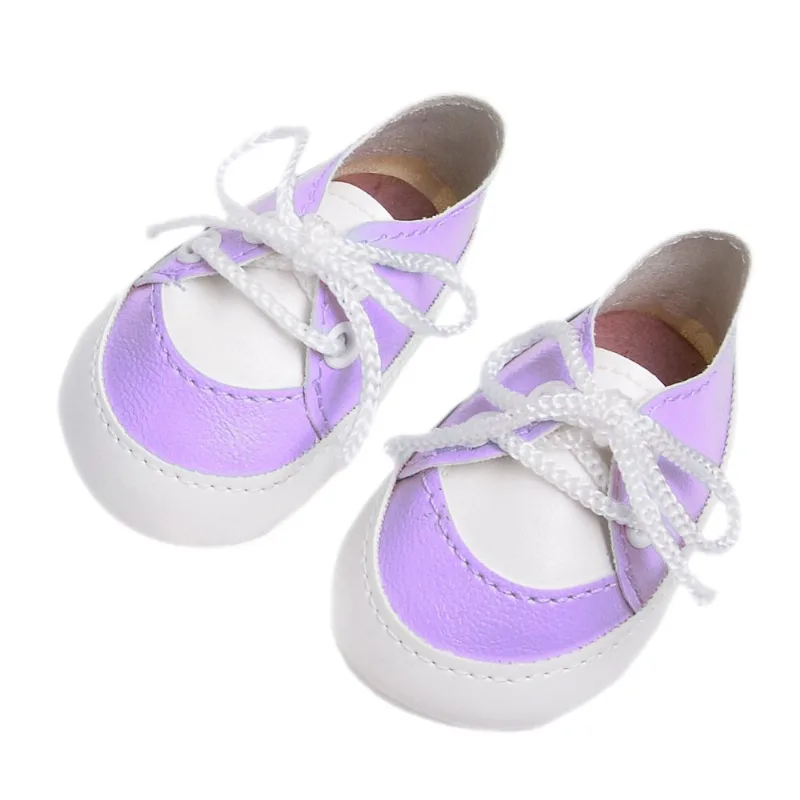 SAPATO TÊNIS COURO BONECA OUR GENERATION E REBORN - SOLA 8CM LILAS - Casinha 4