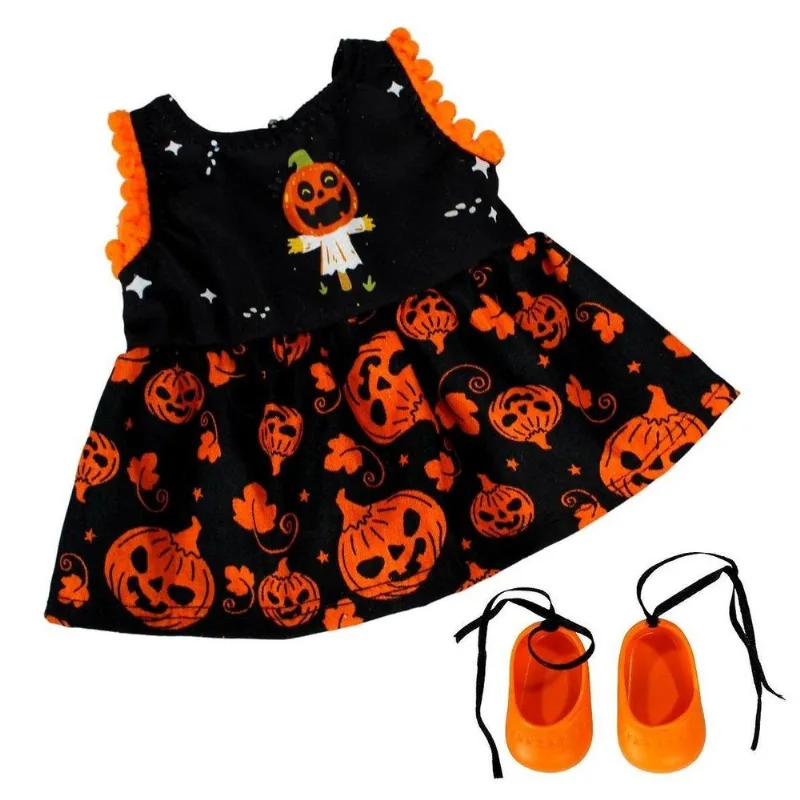 Kit Roupa Boneca Baby Alive - Halloween Abóbora - Casinha 4 - Casinha 4