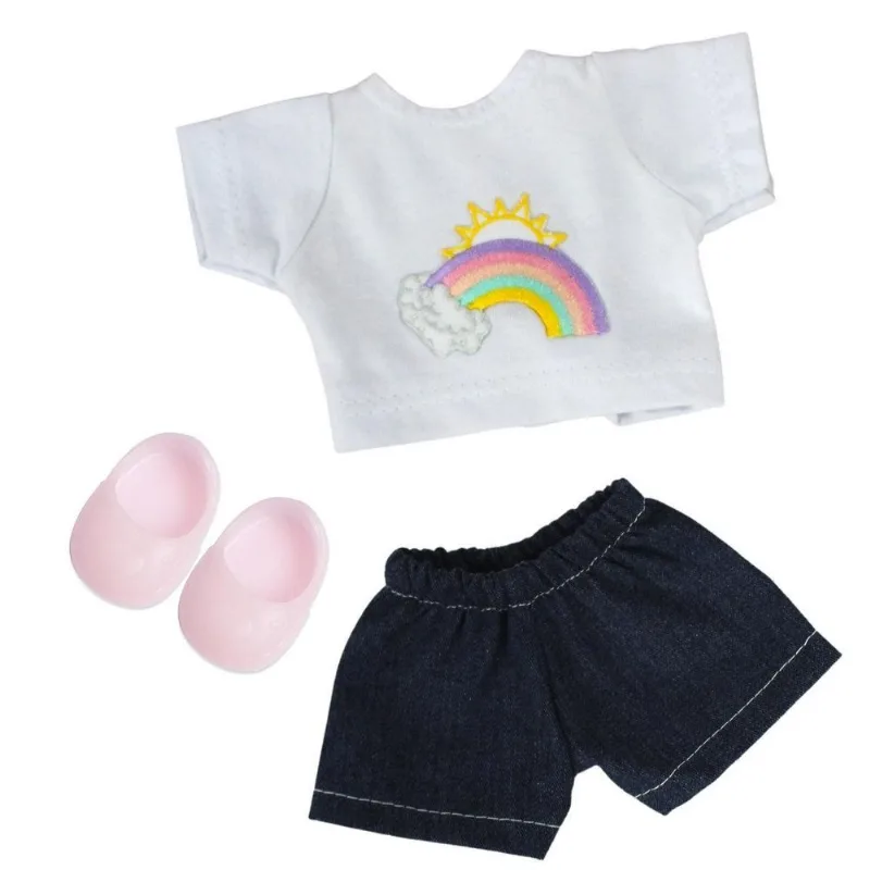 Kit Roupa Boneca Baby Alive - Conjunto Arcoiris - Casinha 4 - Casinha 4