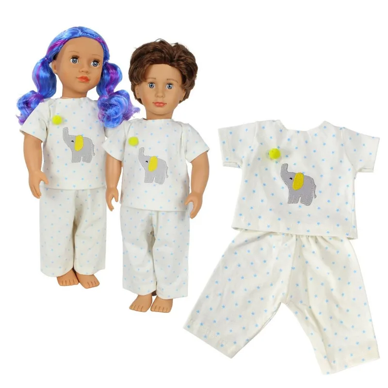 ROUPA BONECA OUR GENERATION PIJAMA ELEFANTE STAR - CASINHA 4 - Casinha 4
