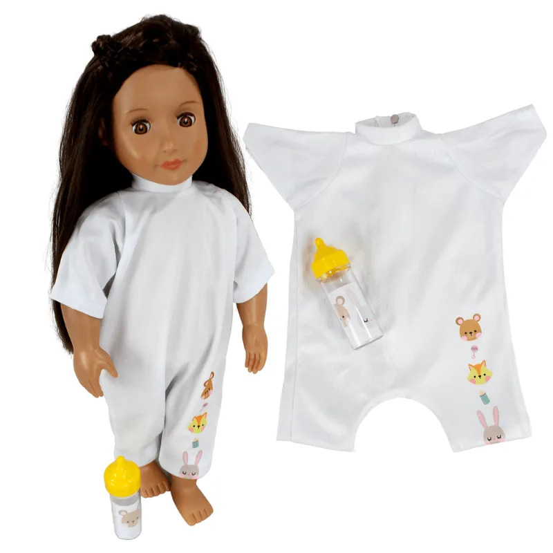 ROUPA BONECA OUR GENERATION E REBORN 40/46CM MACACÃO ANIMAL - Casinha 4