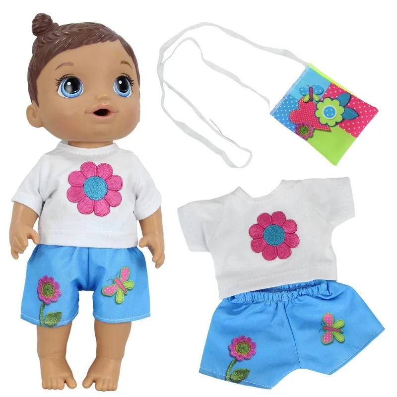 Kit Roupa Boneca Baby Alive - Conjunto Borboleta Bolsa