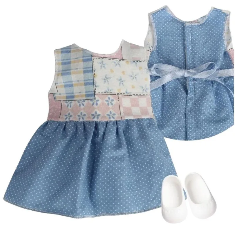 Kit Roupa Boneca Para Baby Alive - Vestido Passeio No Jardim