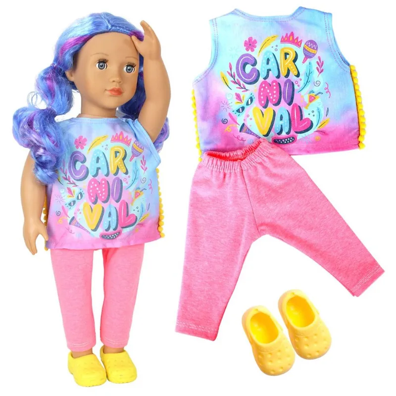 ROUPA BONECA PARA OUR GENERATION - FANTASIA ABADÁ CARNAVAL - CASINHA 4 - Casinha 4