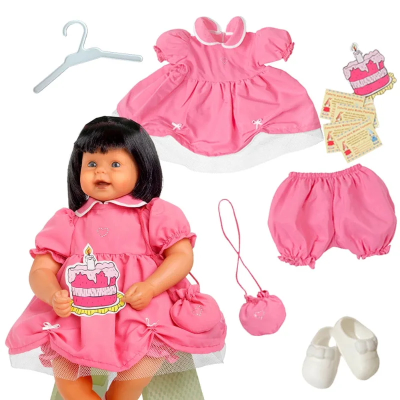 KIT ROUPA BONECA PARA REBORN 46/56CM - 7 ITENS - ANIVERSÁRIO - CASINHA 4