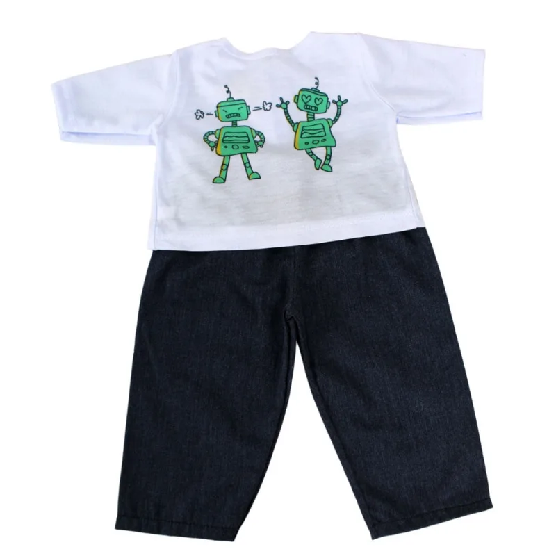 ROUPA BONECA PARA REBORN 46/56CM - CONJUNTO ROBÔ - CASINHA 4 - Casinha 4