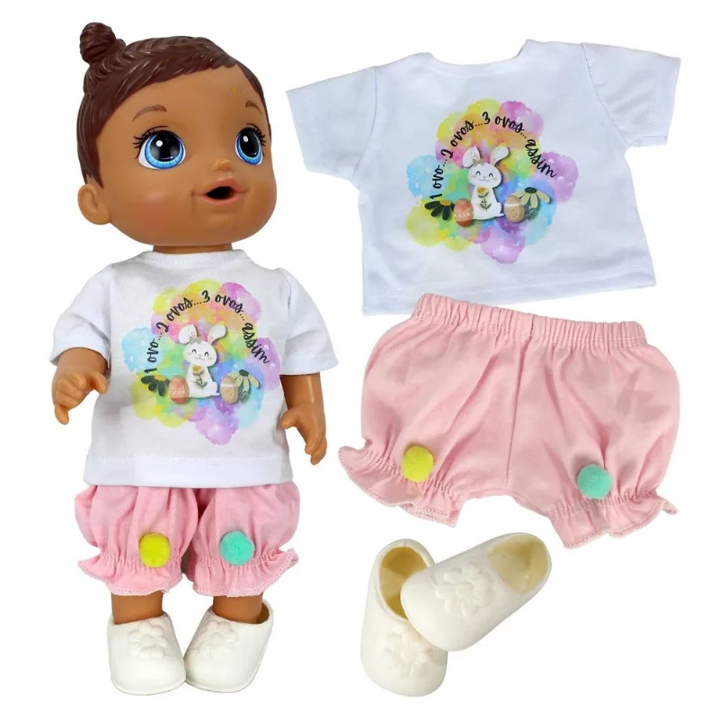 KIT ROUPA BONECA PARA BABY ALIVE - CONJUNTO PÁSCOA - CASINHA 4