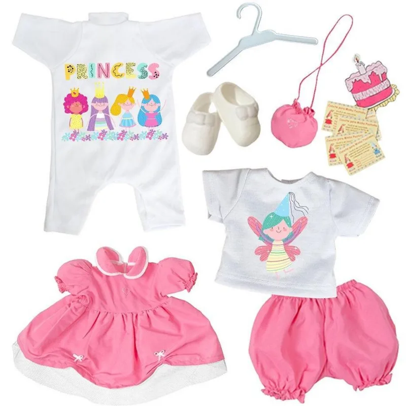 Kit Roupa Boneca Bebê Reborn E Adora - 9 Peças Princesas - Casinha 4
