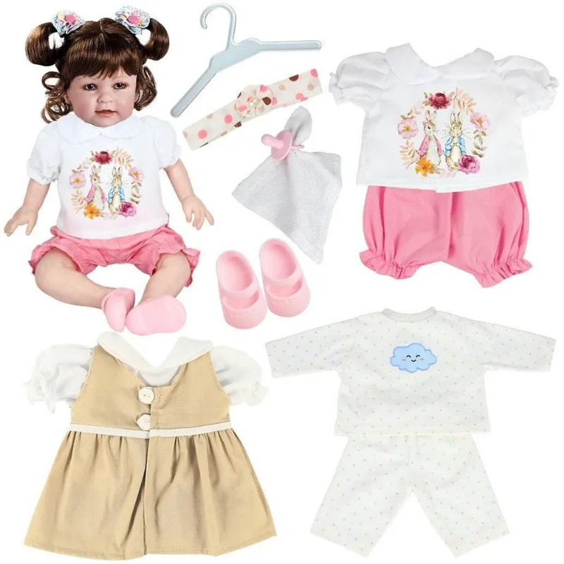 Kit Roupa Bebê Reborn 46/56cm 10 Peças Coelhos Vintage - Casinha 4