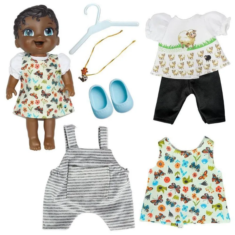 Kit Roupa Boneca Baby Alive 7 Peças - Fazendinha - Casinha 4 - Casinha 4