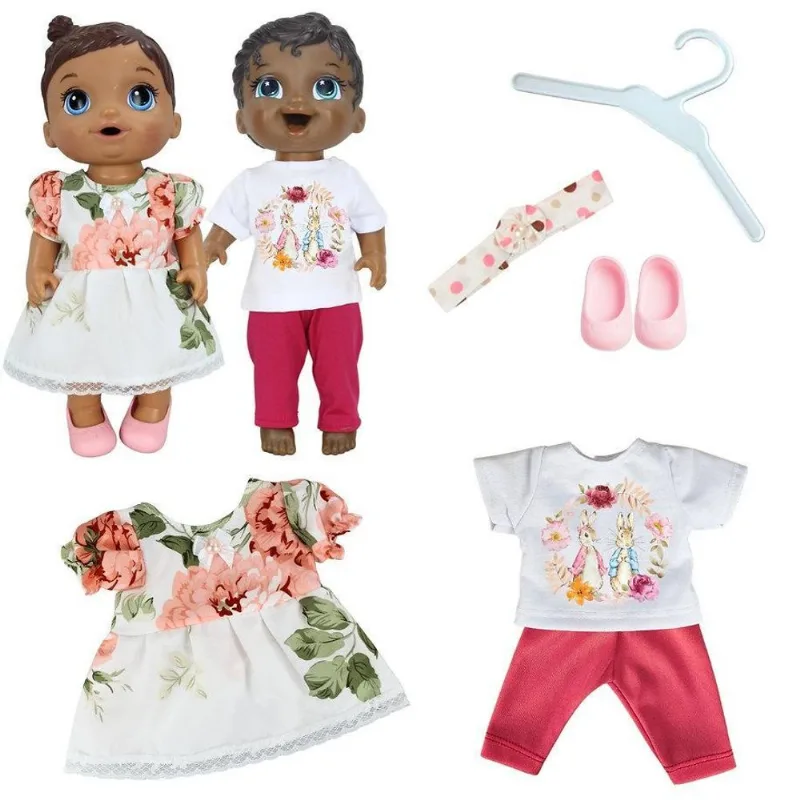Kit Roupa Boneca Baby Alive 6 Peças Coelhos Vintage Casinha - Casinha 4