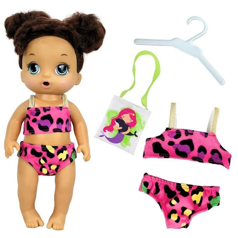Kit Roupa Boneca Baby Alive 4 Pçs Biquini Bolsa Sereia - Casinha 4