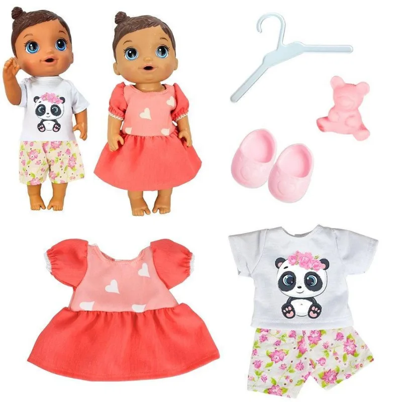 Kit Roupa Boneca Para Baby Alive 6 Peças - Ursinho Pandinha - Casinha 4