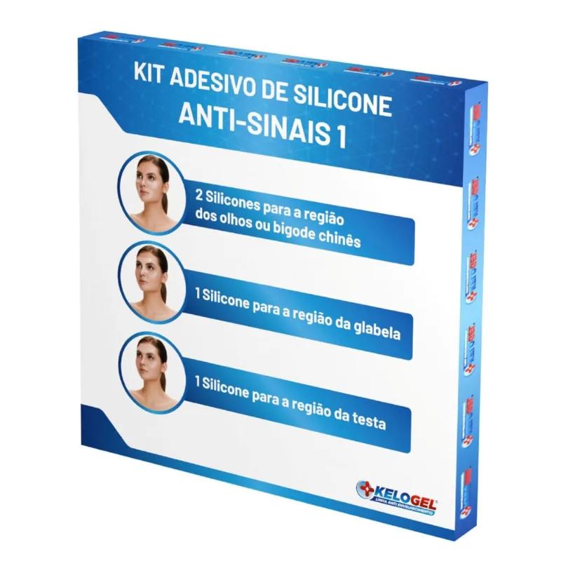 Adesivo Silicone Anti-Sinais Glabela + Testa + Olhos Kelogel