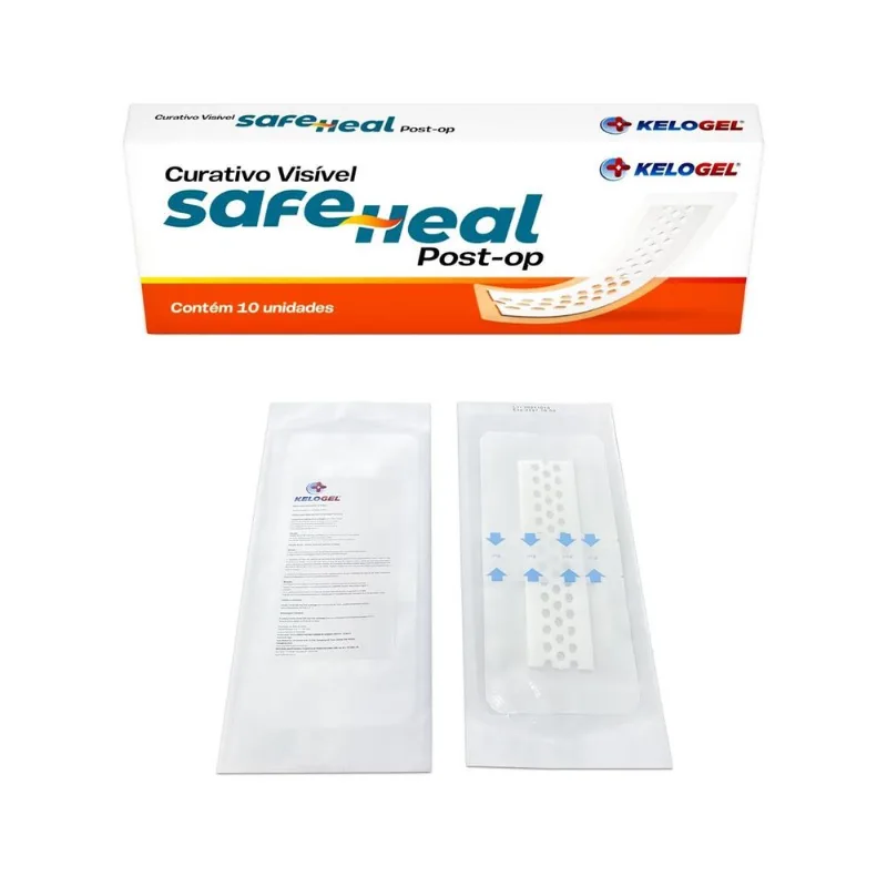 Curativo Visível Safe Heal Post-op 10x20 (5x15) 1un Kelogel
