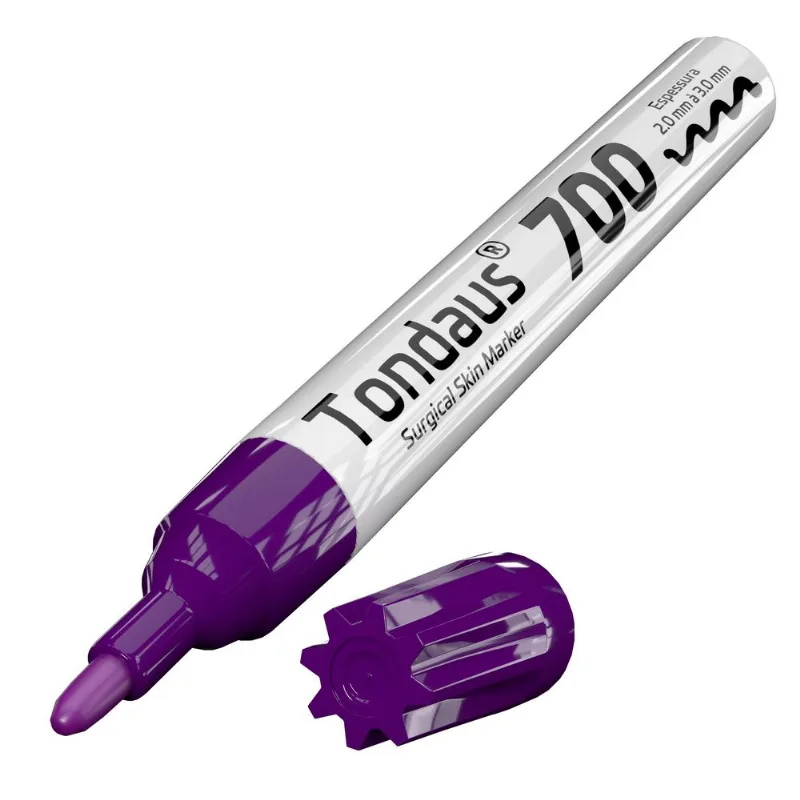 Caneta Marcação Cirúrgica 2.0 A 3.0mm Roxo 01un Tondaus 700