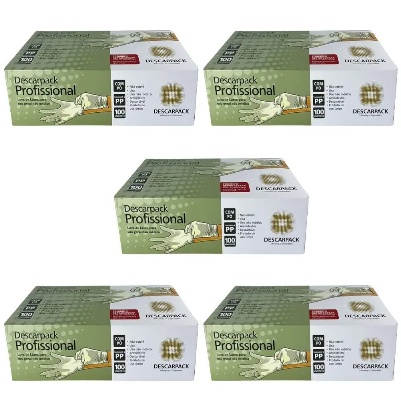 Kit Luva Procedimento Não Cirúrgico Látex Pó Descarpack