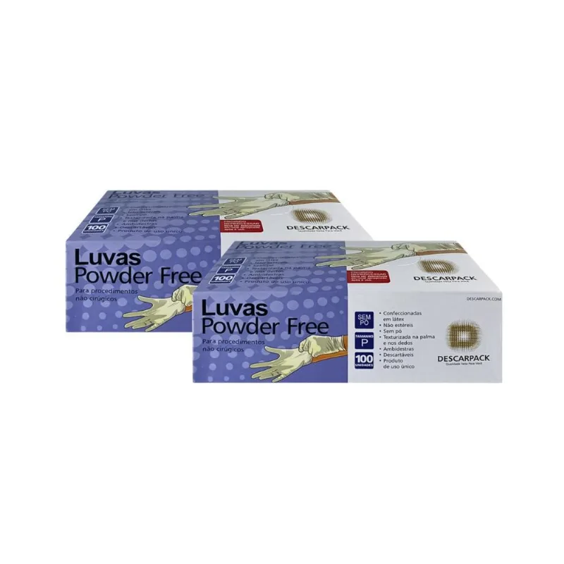 Kit Luva Procedimento Não Cirúrgico Látex S/ Pó Descarpack