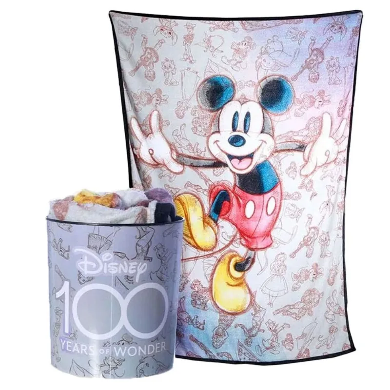 Kit Zonacriativa Balde e Manta Disney 100 Mickey (MP)