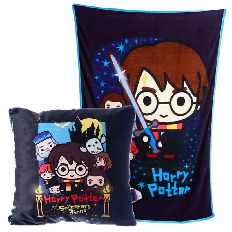 Kit Zonacriativa Almofada e Manta Harry Potter (MP)
