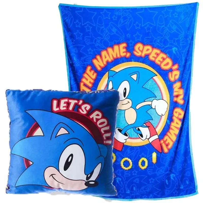 Kit Zonacriativa Almofada e Manta Sonic (MP)