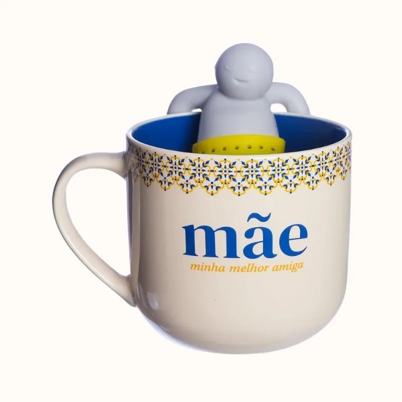 Caneca Zonacriativa Mãe Com Infusor De Chá 350ml 25684 (MP)