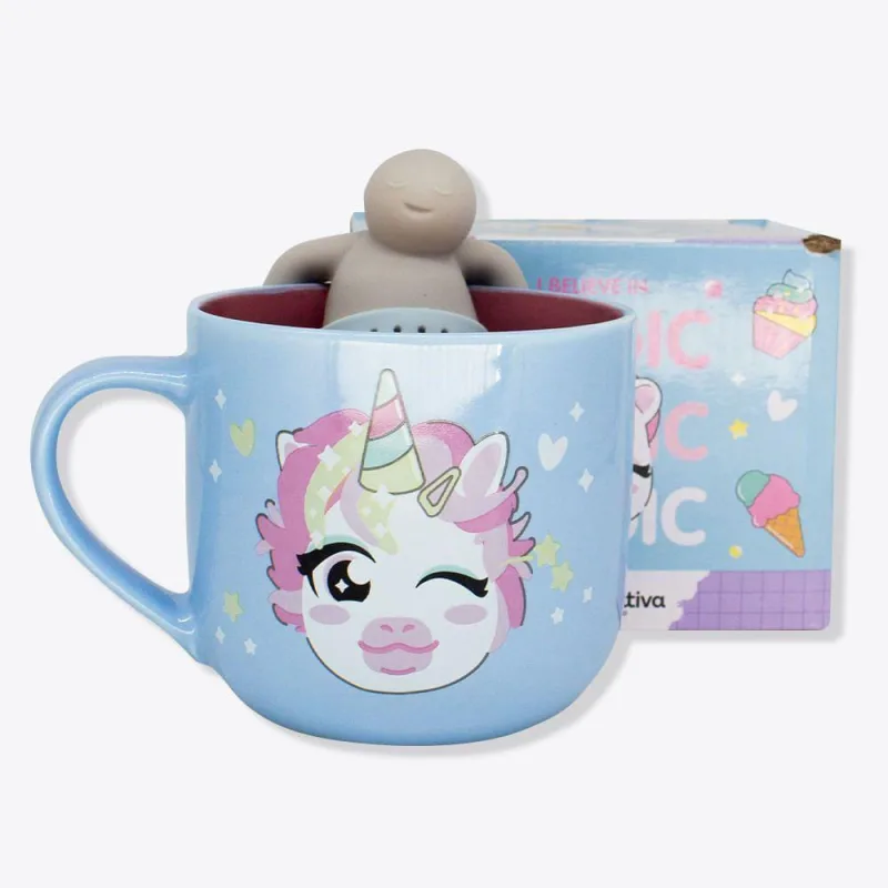 Caneca Com Infusor Unicórnio Zonacriativa - Não Disponível - Utilidades Domesticas
