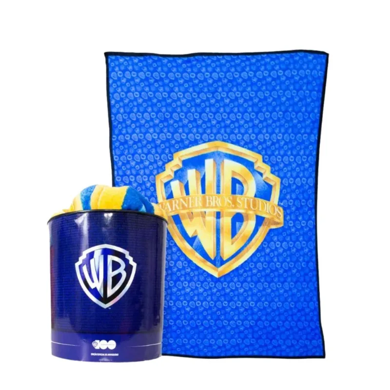 Kit Manta e Balde Zona Criativa Temático Original 1magnus Azul