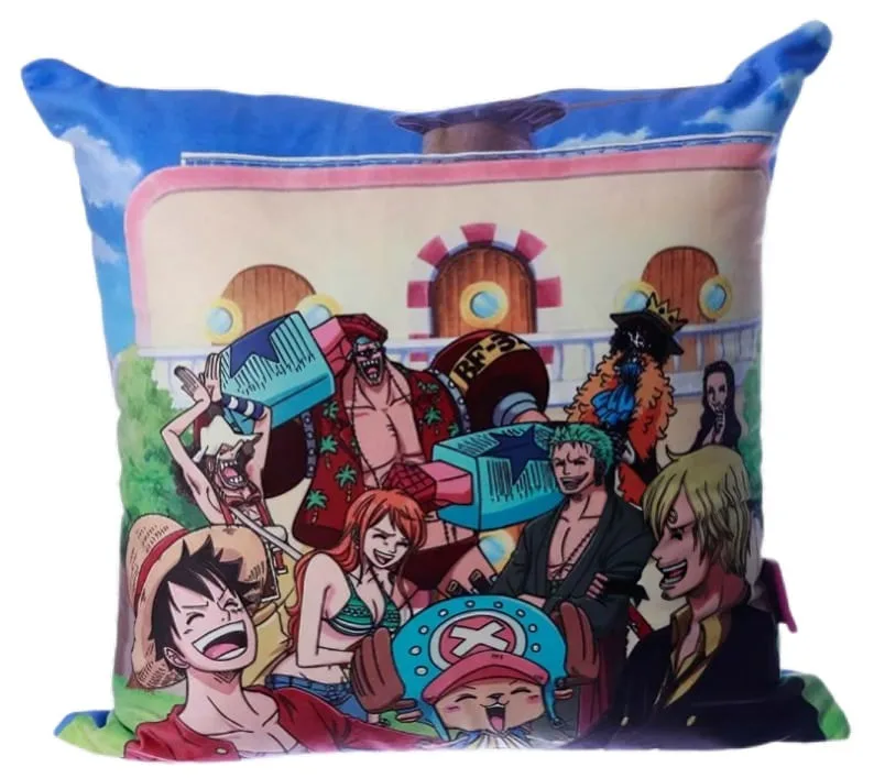 Almofada Veludo One Piece Turma - LC - Brinquedos