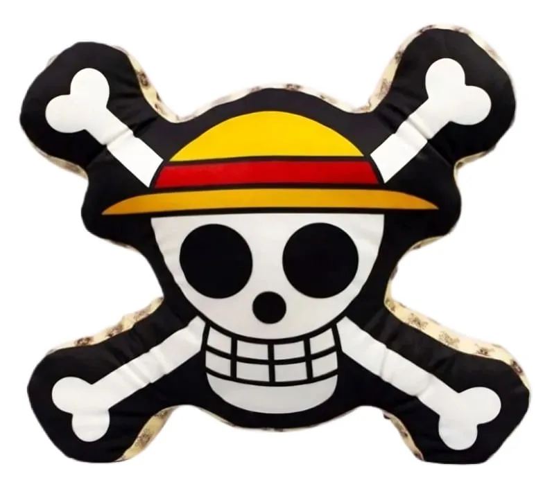 Almofada Formato Luffy Skull One Piece - LC - Brinquedos