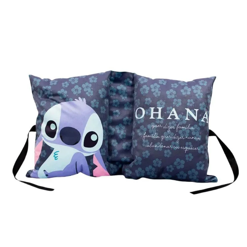 Almofada Formato Carta Laço - Disney Stitch Ohana - Zona Criativa