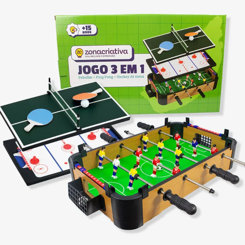 JOGO 3 EM 1 - ZONA CRIATIVA