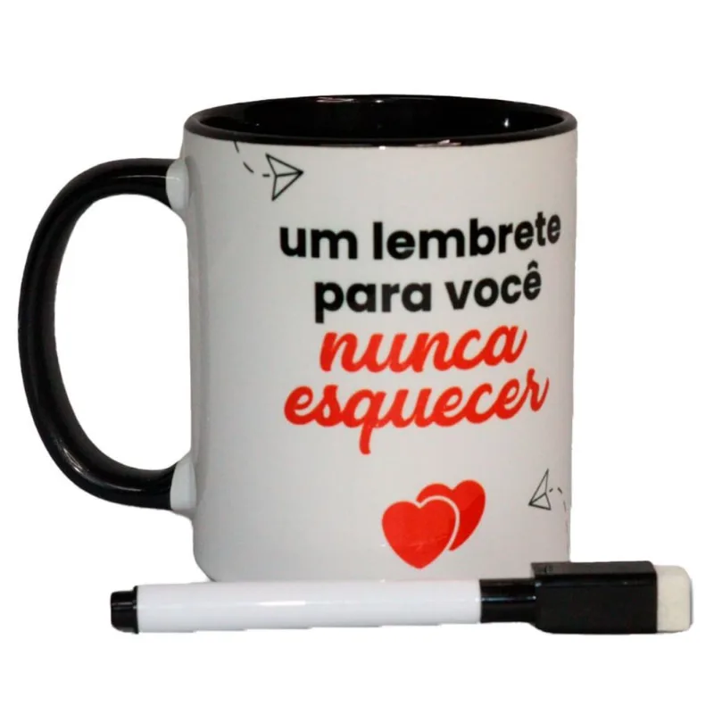 Caneca ZonaCriativa Pop com Caneta Nunca Esquecer 350ml (MP)