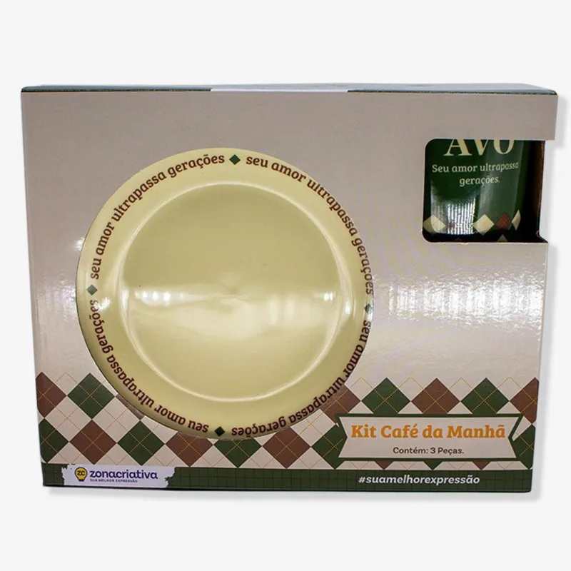 Kit Alimentação Avô Xadrez - Zonacriativa