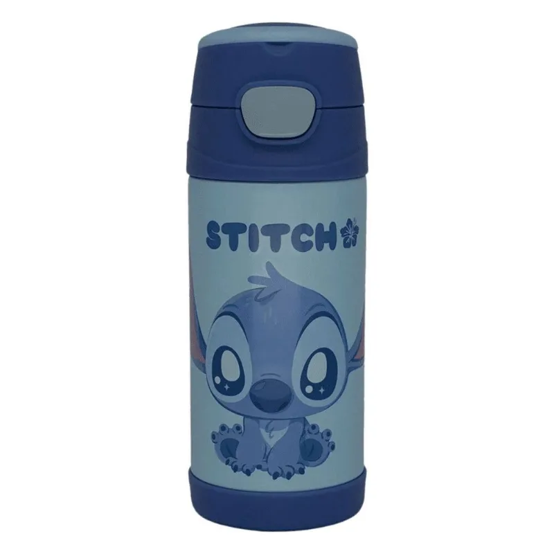 Garrafa Térmica Infantil Zonacriativa Top Handle Stitch Aço Inox 350ml (MP)