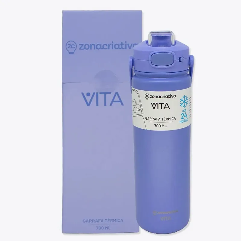 Garrafa Termica Excallibur Click Vita Lavanda 700ml
